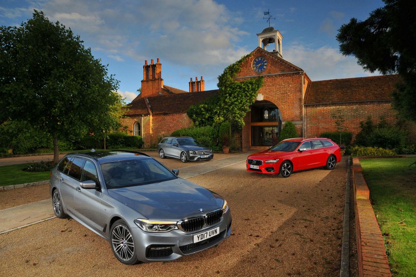 New BMW 5 Series Touring vs Mercedes E-Class Estate vs Volvo V90 Comparison