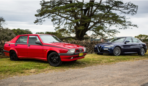 Alfa Romeo Old v New: 2017 Giulia v 1990 75 Twin Spark