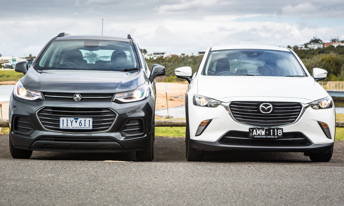 2017 Mazda CX-3 Maxx v Holden Trax LS comparison