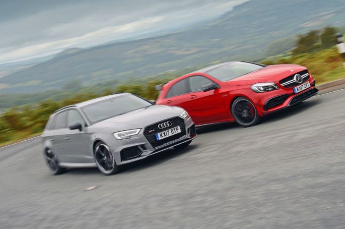 New Audi RS3 Sportback vs Mercedes-AMG A45 Comparison