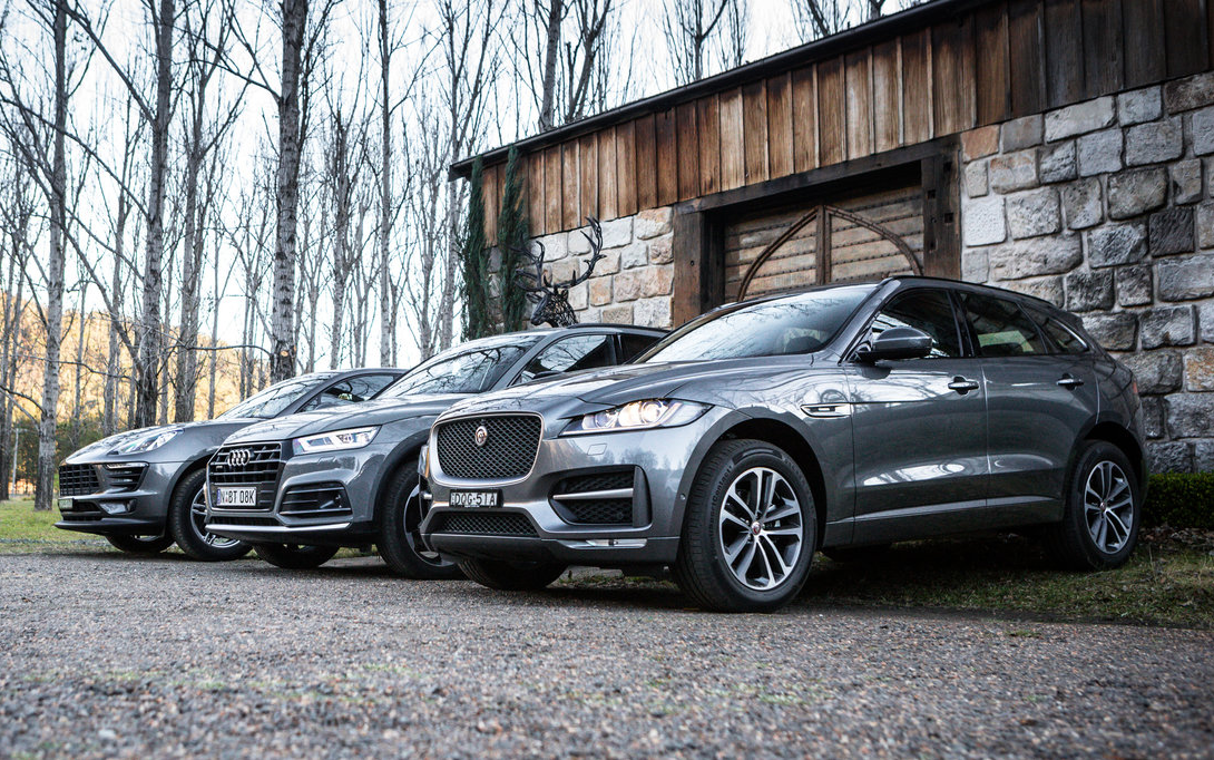 2017 Audi Q5 2.0 TFSI v Porsche Macan v Jaguar F-Pace 25t R-Sport comparison