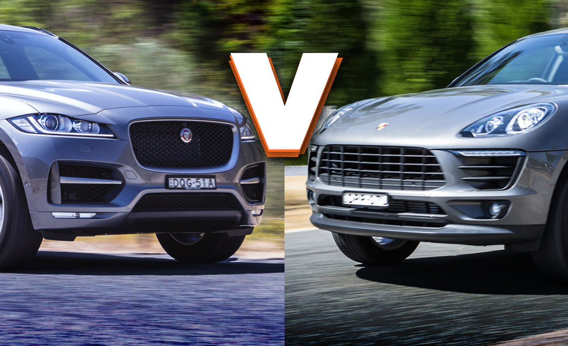 2018 Jaguar F-Pace 25t R-Sport v Porsche Macan (4cyl) comparison