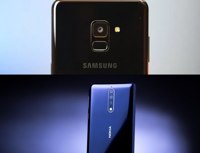 Samsung Galaxy A8 (2018) vs Nokia 8 Specs Comparison