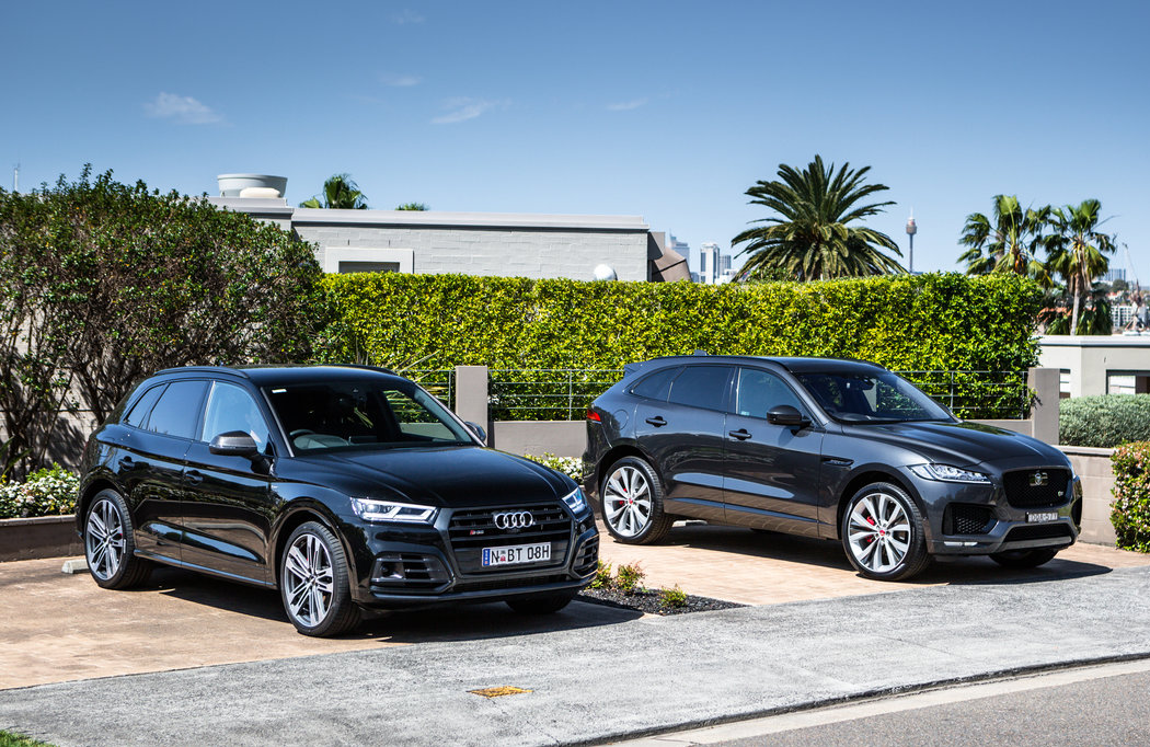 2018 Audi SQ5 TFSI v Jaguar F-Pace S 35t comparison