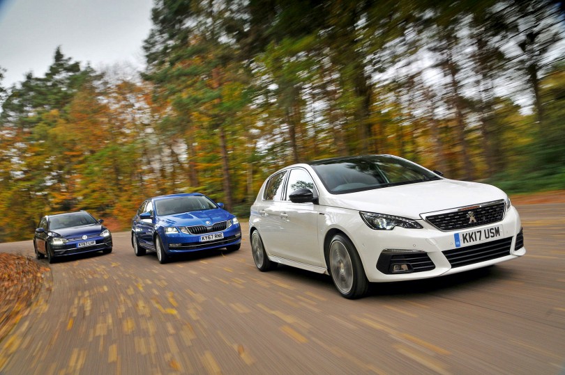New Skoda Octavia & Volkswagen Golf vs Peugeot 308