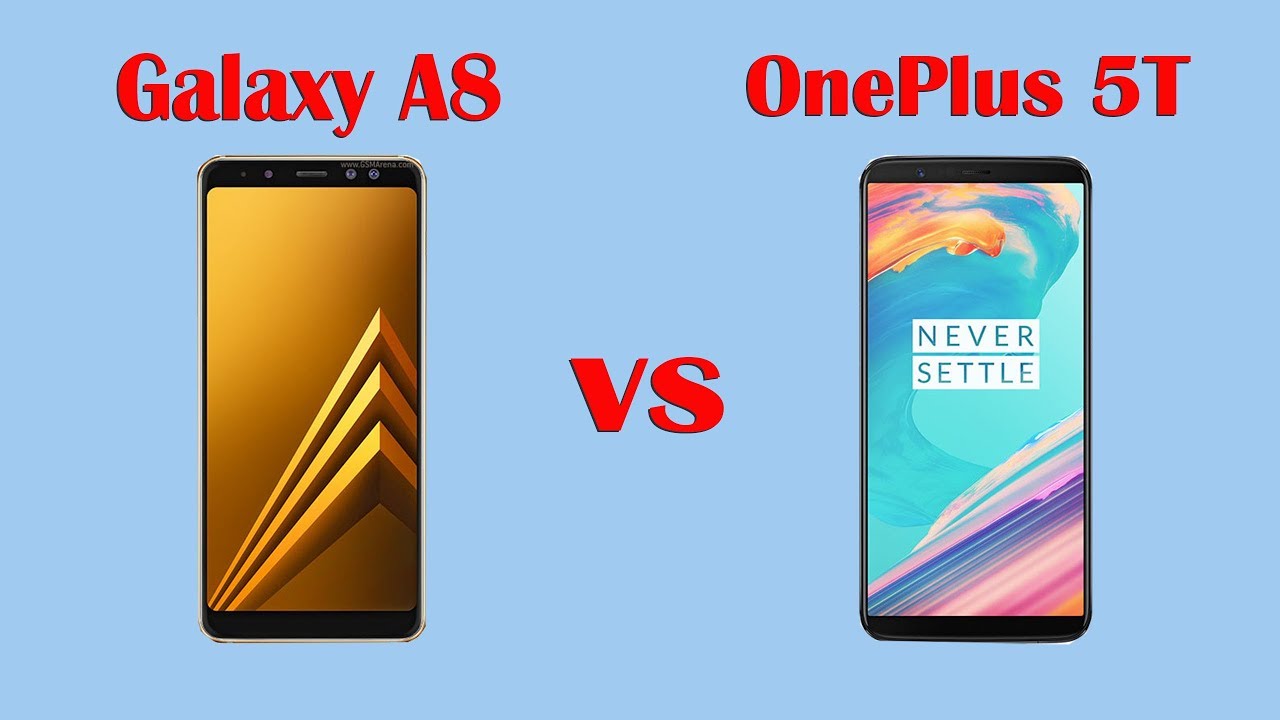 Samsung Galaxy A8 2018 vs OnePlus 5T Video Comparison