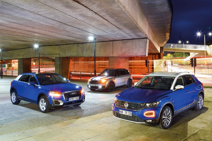 New Volkswagen T-Roc vs Audi Q2 vs Mini Countryman Comparison