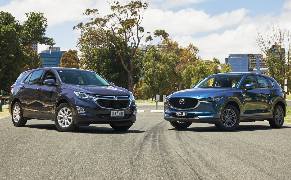 2018 Holden Equinox LS+ v Mazda CX-5 Maxx Sport comparison