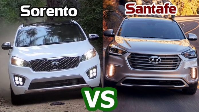 2018 Hyundai Santa Fe vs 2018 Kia Sorento Comparison