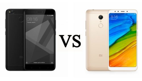 Spec comparison: Xiaomi Redmi 5 vs Xiaomi Redmi 4
