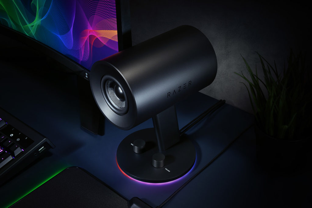 Razer Nommo Chroma review: Cylindrical 2.0 PC speakers with RGB ...