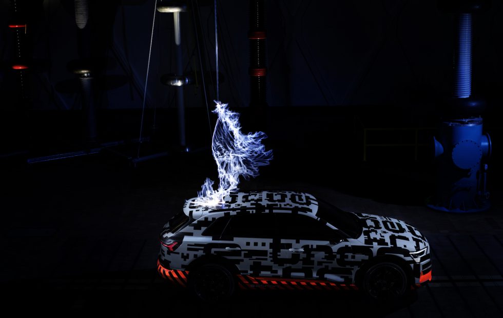 Audi’s e-tron SUV 95 kWh battery makes a debut Tesla would be proud of