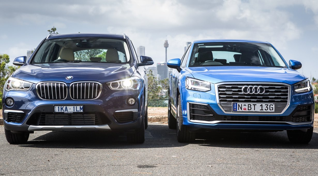 2018 Audi Q2 2.0 TFSI quattro S tronic sport v BMW X1 xDrive25i comparison