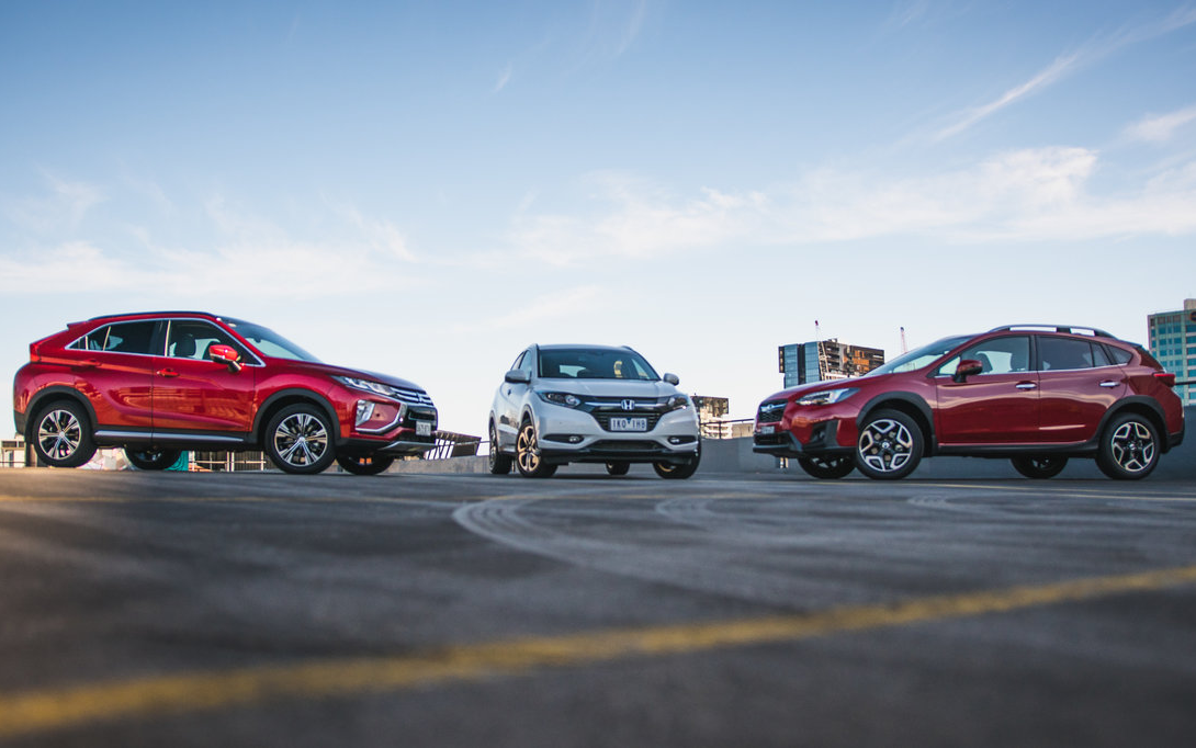 Honda HR-V v Mitsubishi Eclipse Cross v Subaru XV comparison