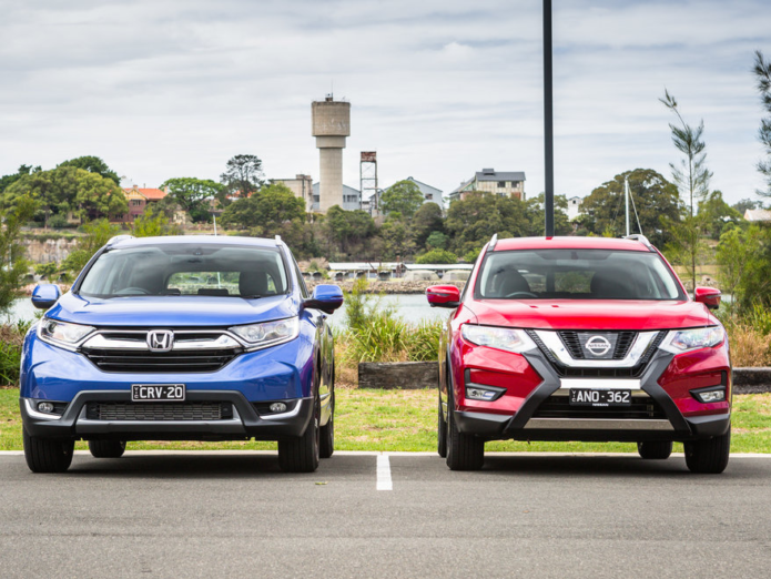 2018 Honda CR-V VTi-L v Nissan X-Trail ST-L Comparison : Two popular and well-equipped seven-seat midsizers face off