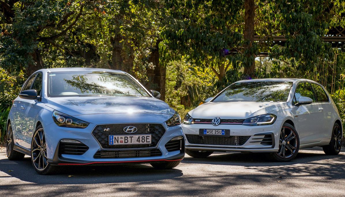 2018 Hyundai i30 N v Volkswagen Golf GTI Original 3-door comparison