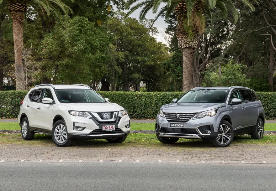 2018 Nissan X-TRAIL ST-L v Peugeot 5008 Allure Comparison