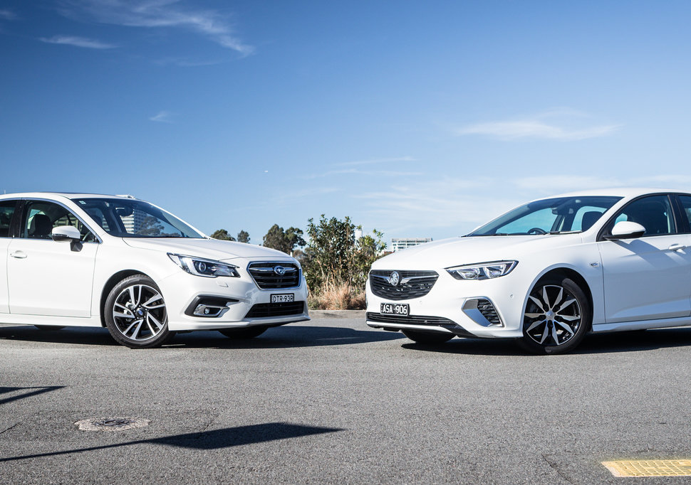 2018 Holden Commodore RS Liftback v Subaru Liberty 2.5i Premium sedan comparison