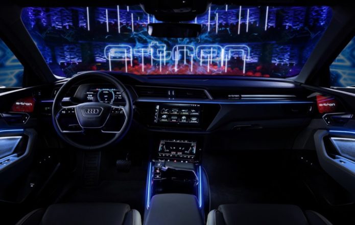 The 2020 Audi e-tron’s cabin is an EV tech haven