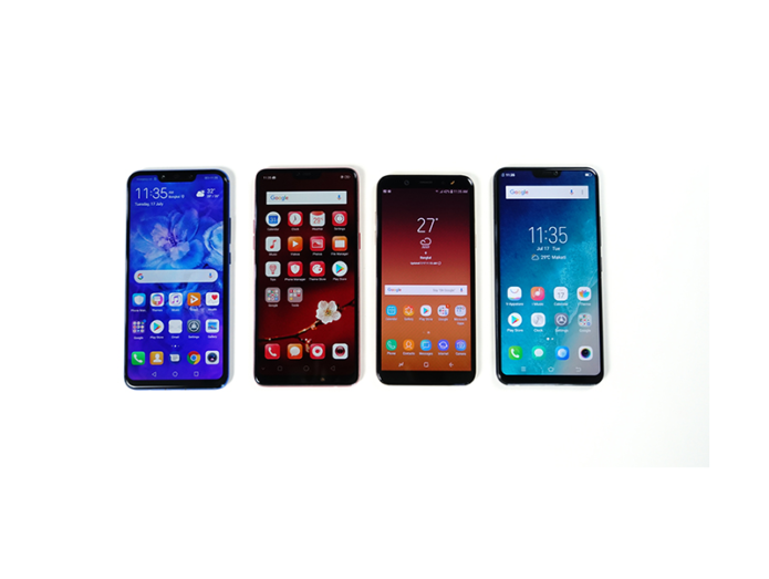 Huawei Nova 3i vs OPPO F7 vs Samsung Galaxy A6 vs Vivo V9: 4-Way Comparison Review