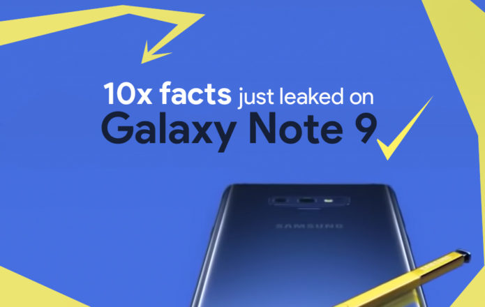 10 facts from the Galaxy Note 9 video just leaked