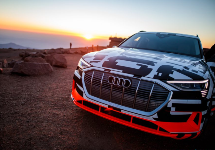 In our Audi e-tron Pikes Peak drive, the challenge is reversed