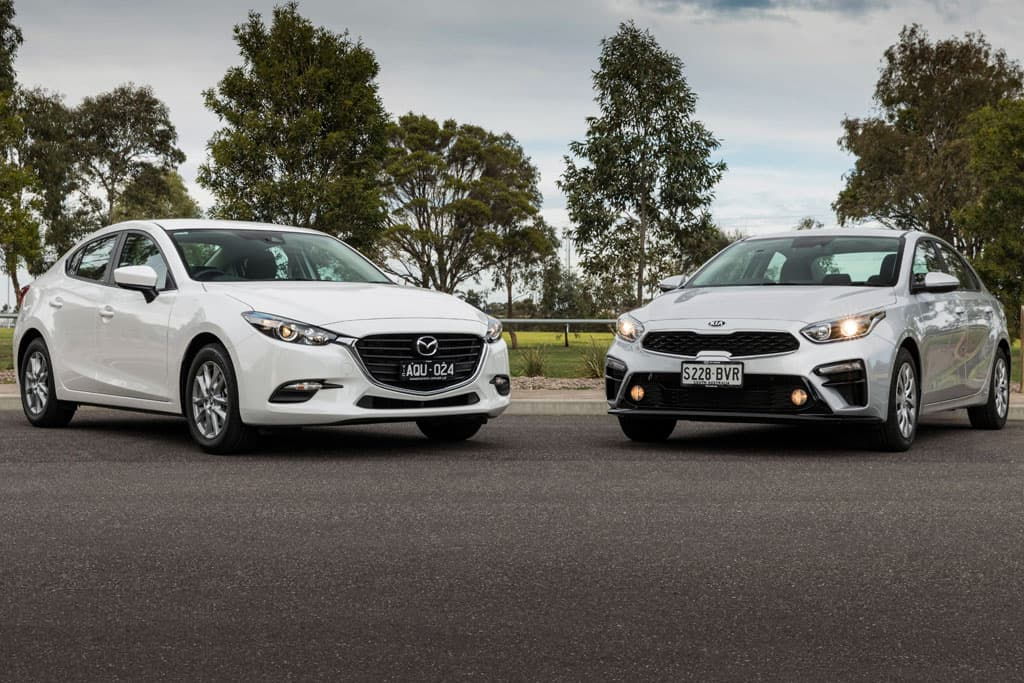Kia Cerato S v Mazda3 Neo Sport 2018 Comparison