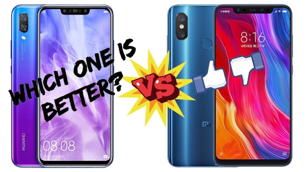 Huawei Nova 3 vs Xiaomi Mi 8 specs comparison