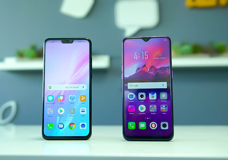 Honor 8X vs OPPO F9 Display, Memory, and Battery Showdown