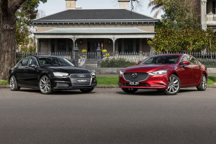 2018 Audi A4 S-Line TFSI v 2018 Mazda Mazda6 Atenza Comparison