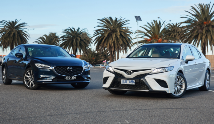 2018 Mazda 6 GT v Toyota Camry SL V6 comparison