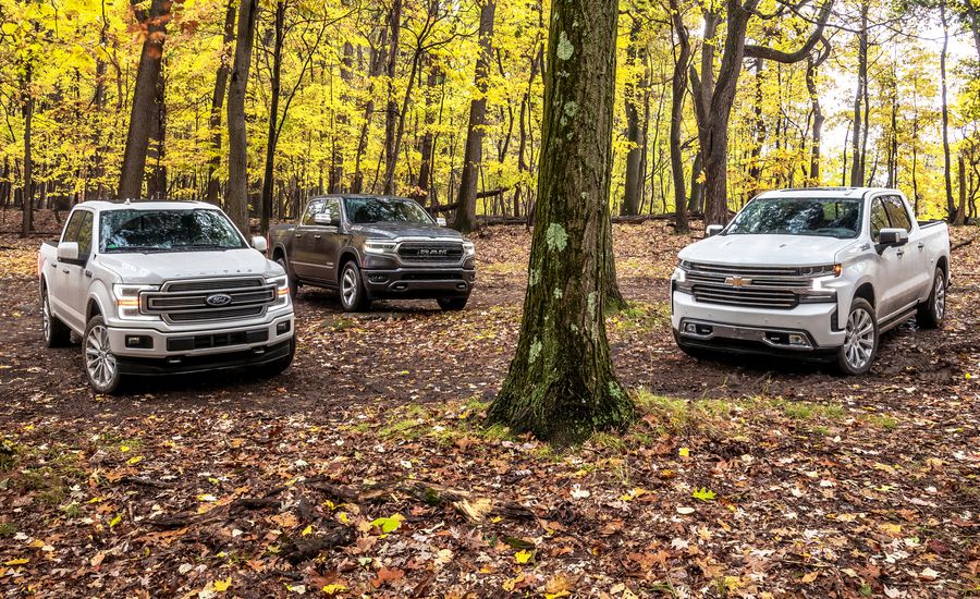 2019 Chevrolet Silverado 1500 High Country vs. 2019 Ford F-150 Limited vs. 2019 Ram 1500 Limited : Comparison Test