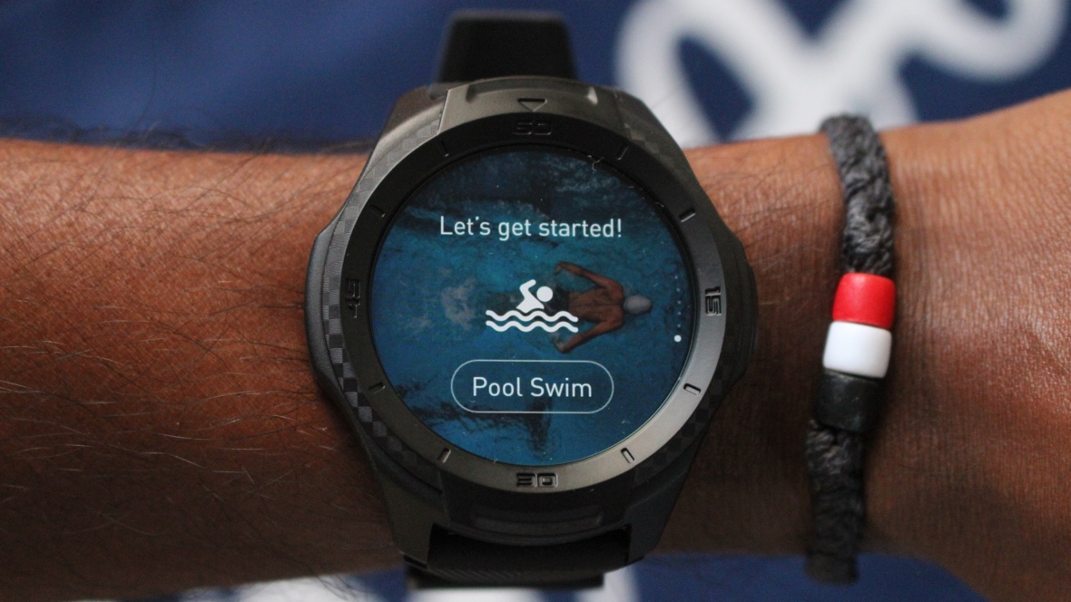 swimming with ticwatch pro
