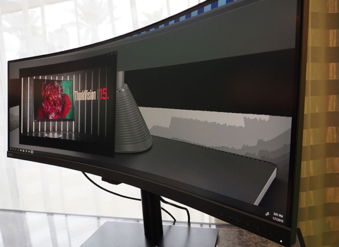 Lenovo ThinkVision P44W Monitor hands-on: Multi-display replacement