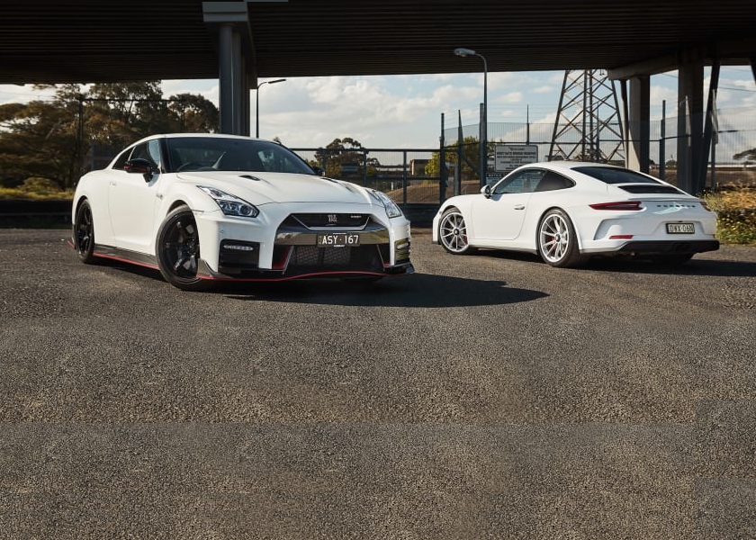 2018 Nismo GT-R v Porsche 911 GT3 Touring comparison