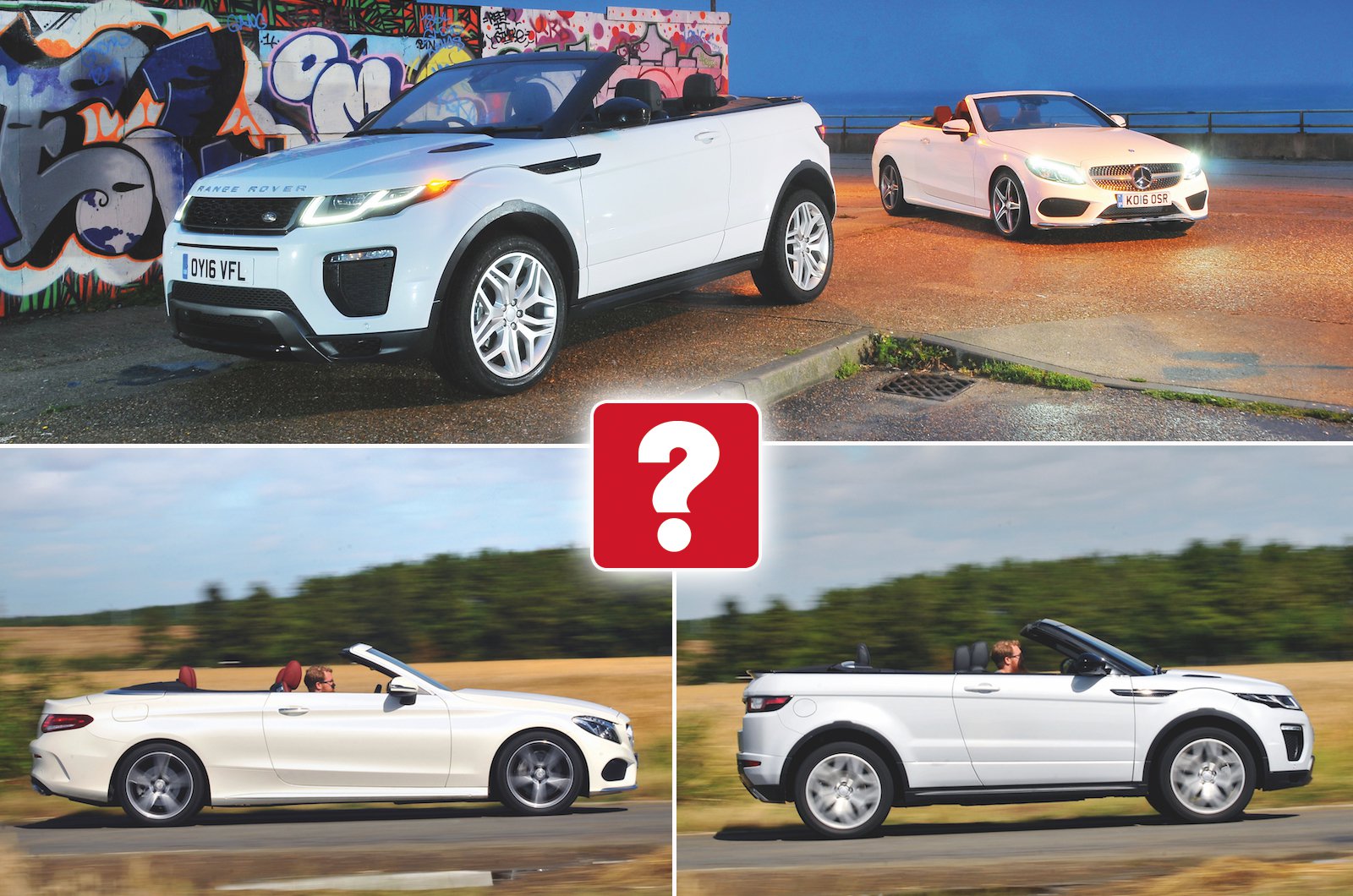 Used test: Mercedes-Benz C-Class Cabriolet vs Range Rover Evoque Convertible