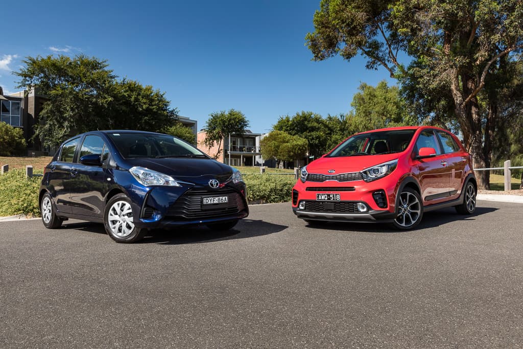 2019 Kia Picanto AO Edition v Toyota Yaris Ascent Comparison