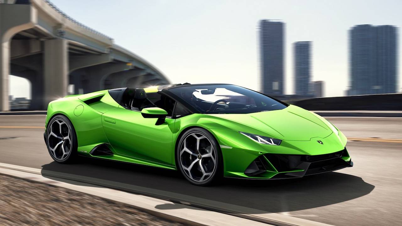 Lamborghini Huracan EVO Spyder loses roof but not the 640hp V10