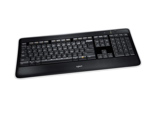 Logitech K800 Wireless Illuminated Keyboard: Providing the light to work into the night