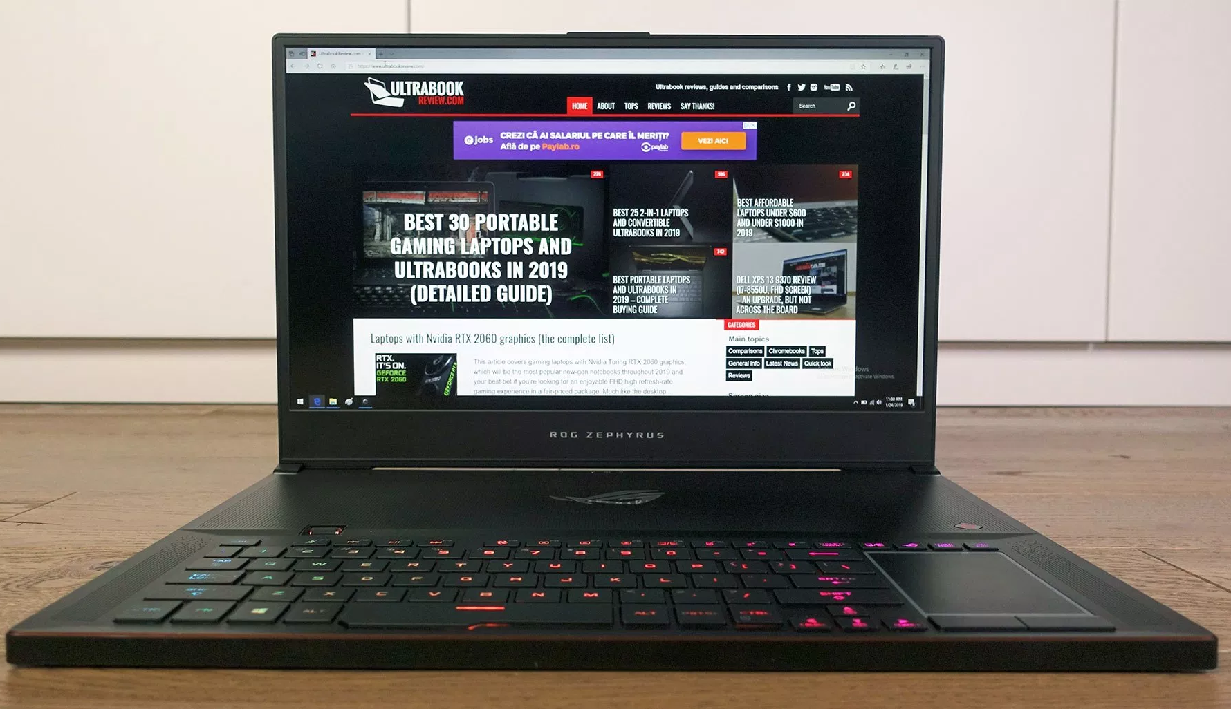 Asus ROG Zephyrus GX701 GX Review (i7-8750H, RTX 2080 Max-Q, FHD 144 Hz screen)