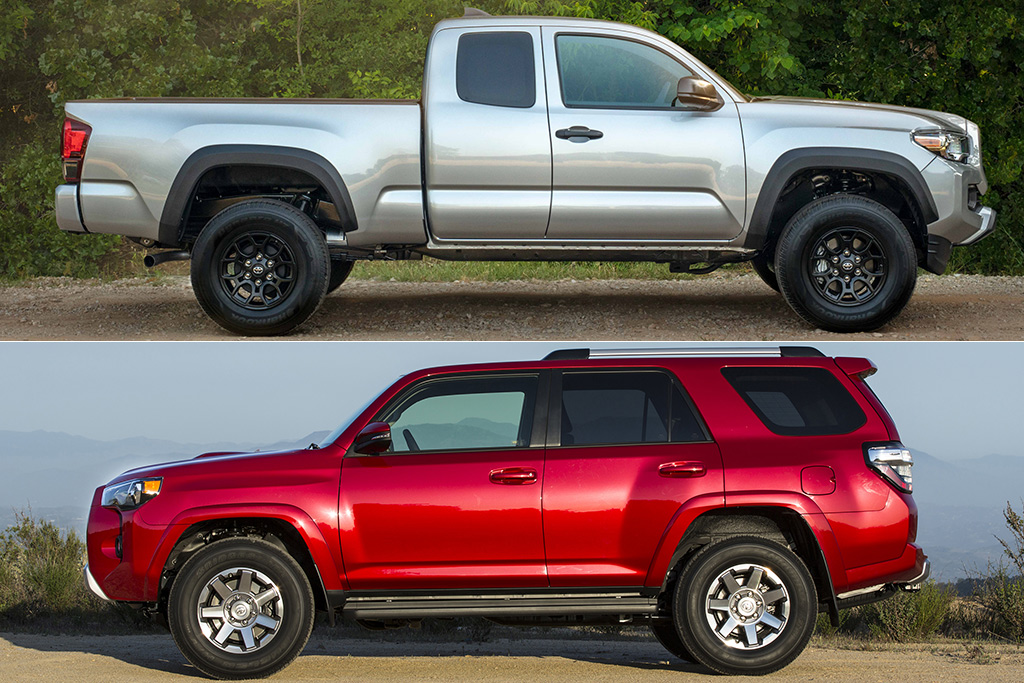 2019 Toyota 4Runner vs. 2019 Toyota Tacoma