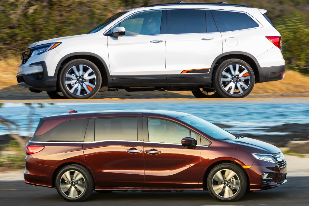 2019 Honda Pilot VS 2019 Honda Odyssey Autotrader