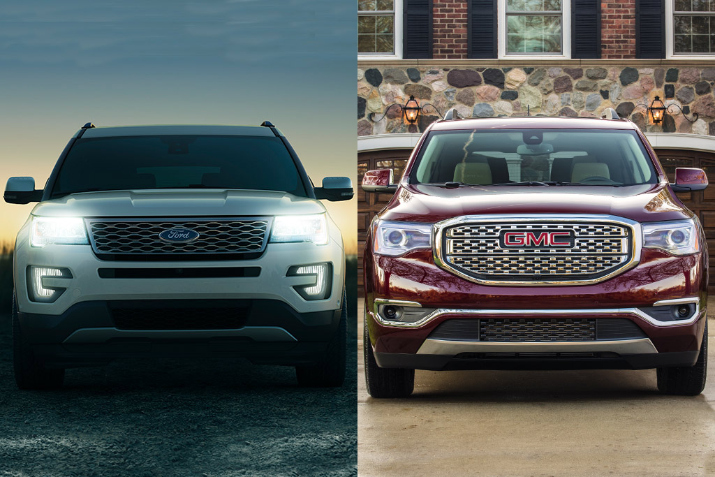 2019 Ford Explorer VS 2019 GMC Acadia