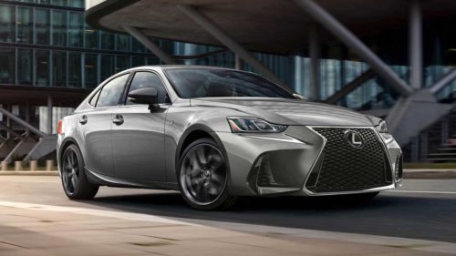 Lexus IS 300 F Sport Black Line Special Edition features black vapor chrome trim