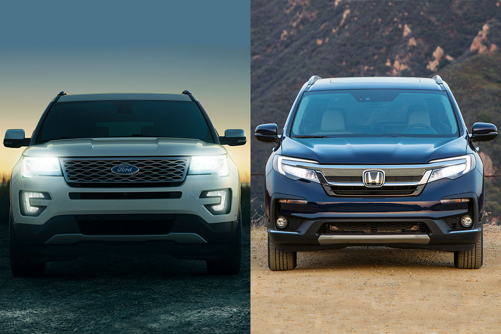 2019 Ford Explorer VS 2019 Honda Pilot