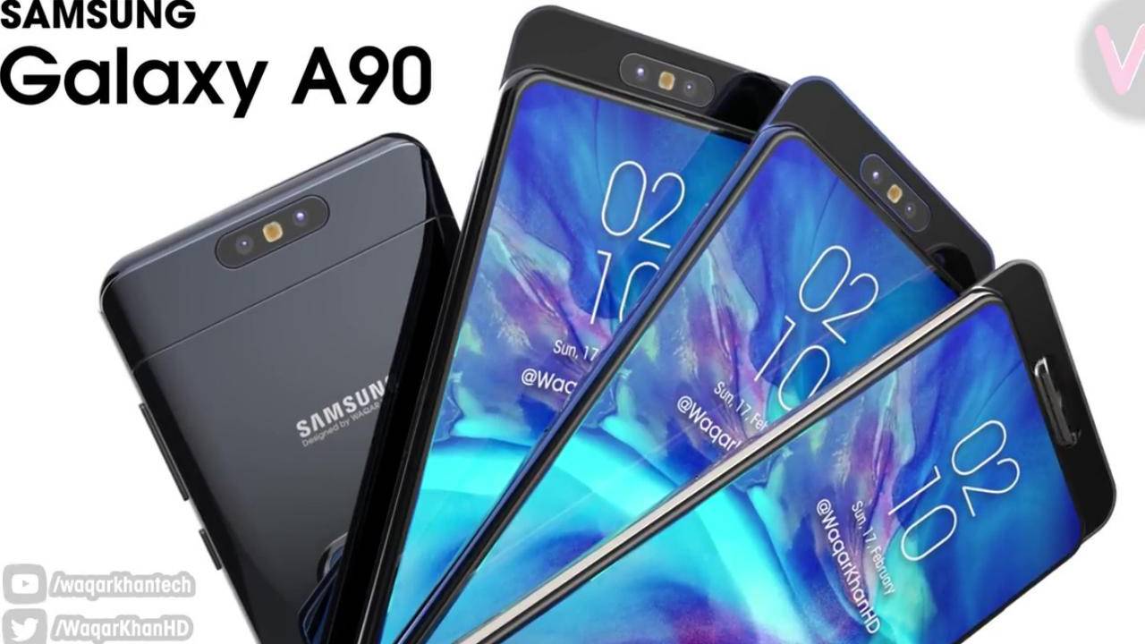 Galaxy A90 video shows rotating popup camera trick