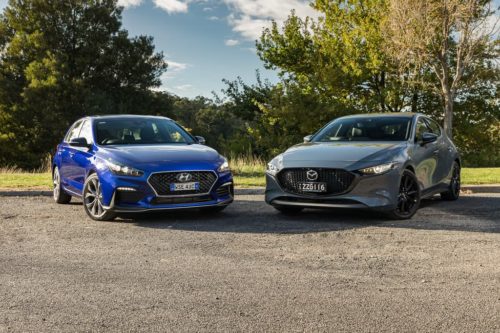 2019 Hyundai i30 N-Line Premium v Mazda3 G25 Astina 2019 Comparison