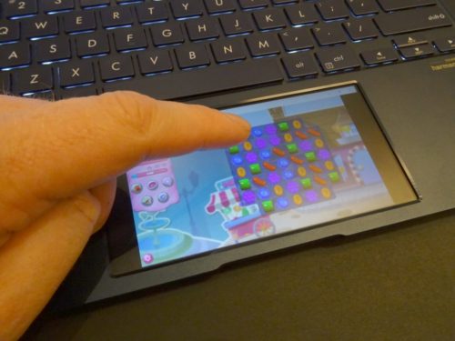 The Asus ZenBook 2019 brings Candy Crush Saga to the ScreenPad 2.0
