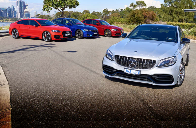 2019 European performance sedan comparison - Rational versus emotional: Alfa Romeo Giulia Q v Audi RS5 Sportback v BMW M3 Pure v Mercedes-AMG C63 S