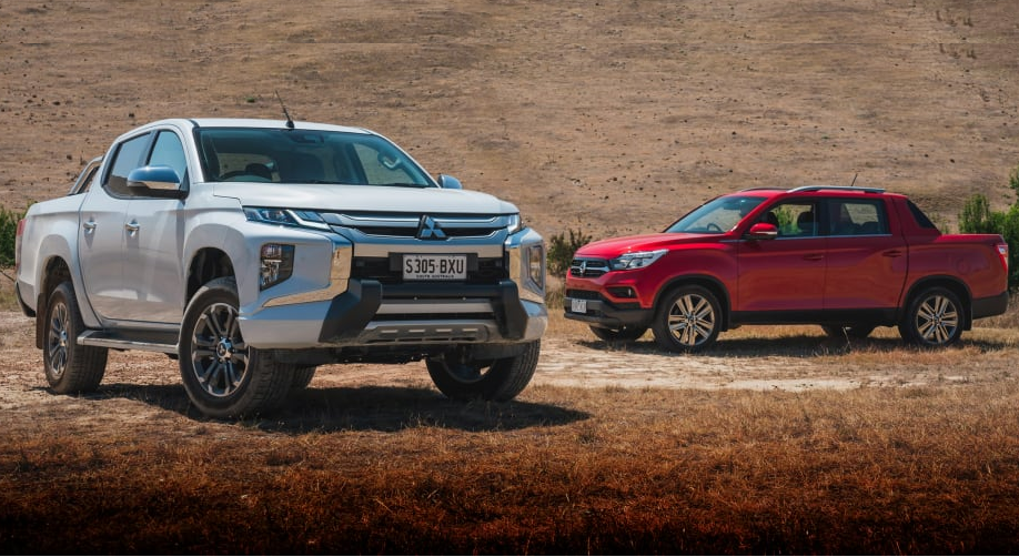 Mitsubishi Triton GLS Premium v SsangYong Musso Ultimate comparison